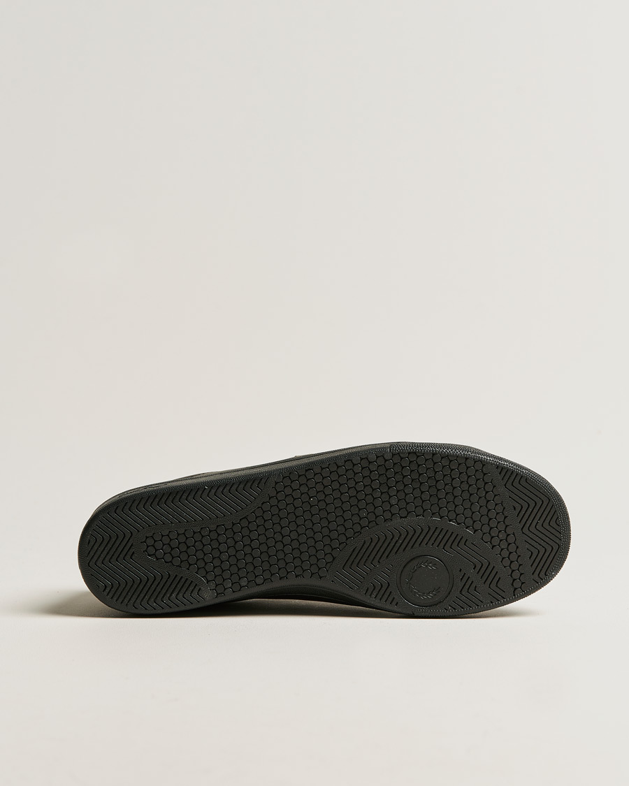 Men | Fred Perry B721 Leather Tab Sneaker Black Gold | Fred Perry | B721 Leather Tab Sneaker Black Gold