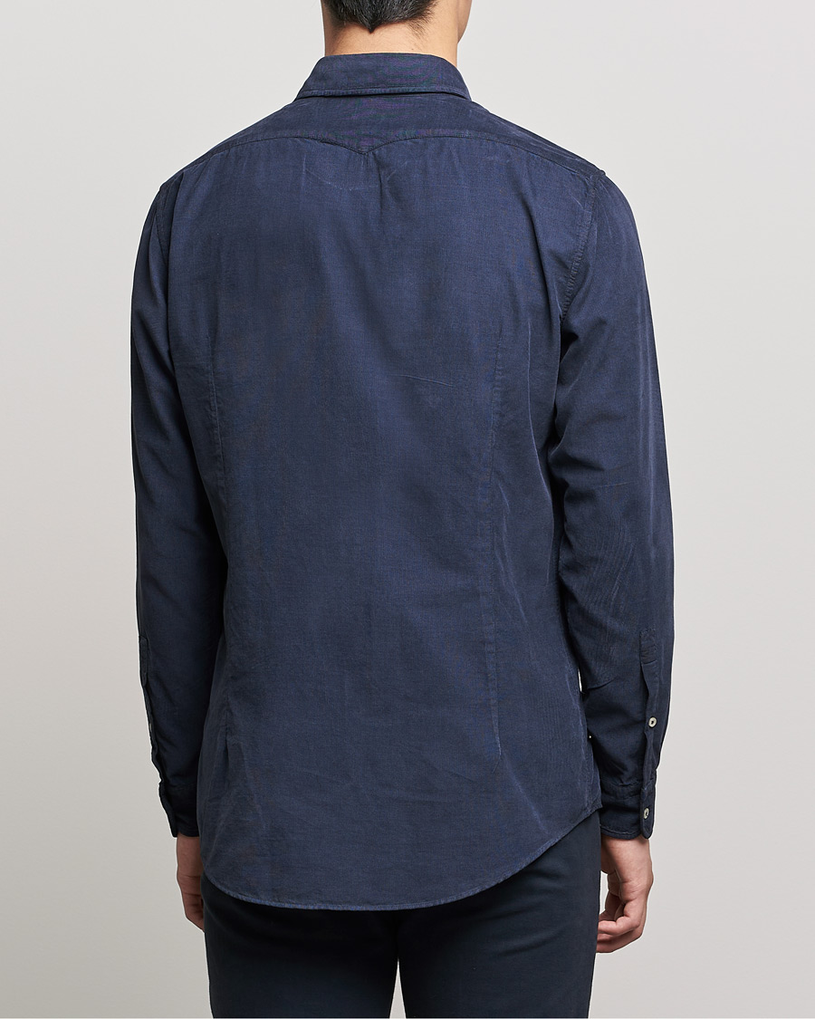 Men | Shirts | Massimo Alba | Genova Watercolor Shirt Navy