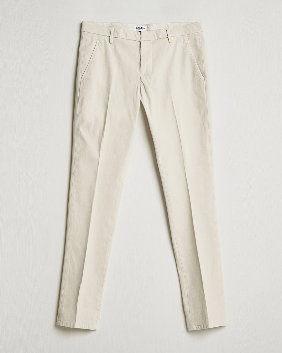 Men | Trousers | Dondup | Gaubert Chinos  Offwhite