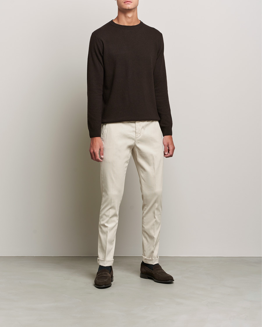 Men | Trousers | Dondup | Gaubert Chinos  Offwhite