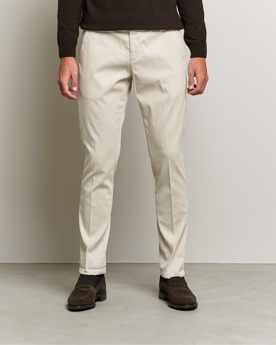 Men | Trousers | Dondup | Gaubert Chinos  Offwhite