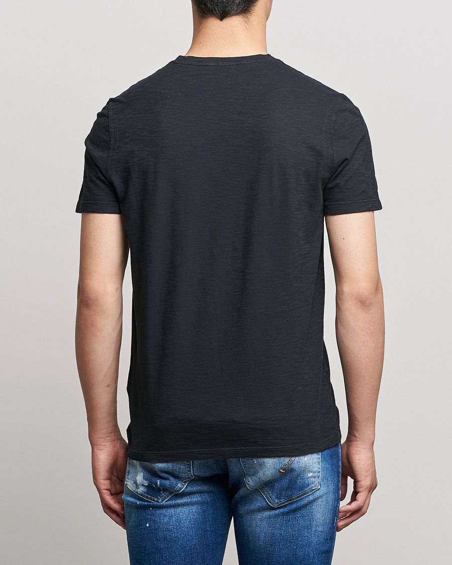 Men | T-Shirts | Dondup | Cotton Slub Tee Black