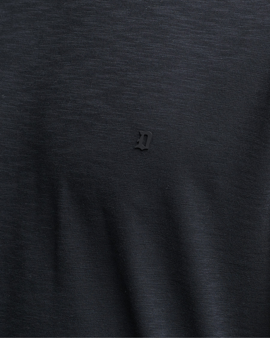 Men | T-Shirts | Dondup | Cotton Slub Tee Black