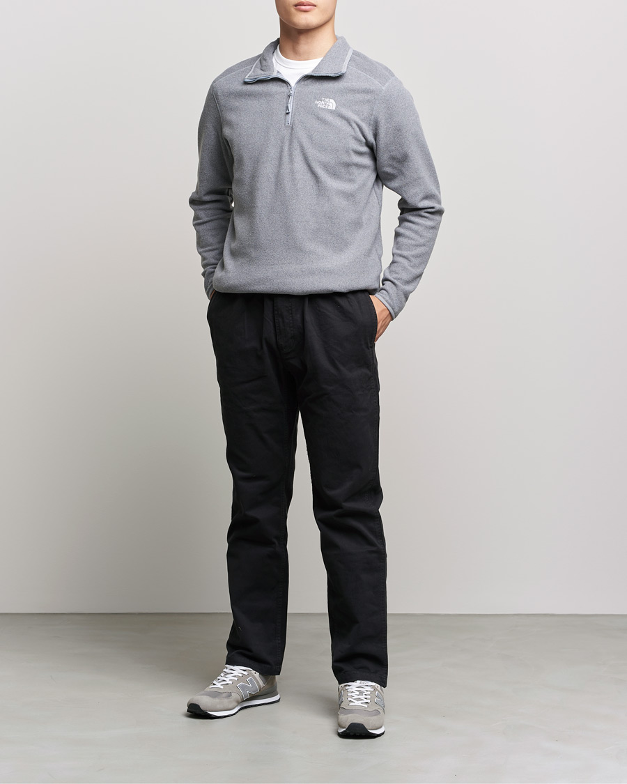 Men | Sweaters & Knitwear | The North Face | 100 Glacier 1/4 Zip Grey Heather
