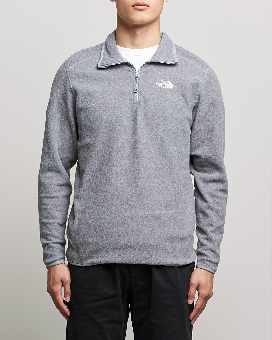 Men | Sweaters & Knitwear | The North Face | 100 Glacier 1/4 Zip Grey Heather