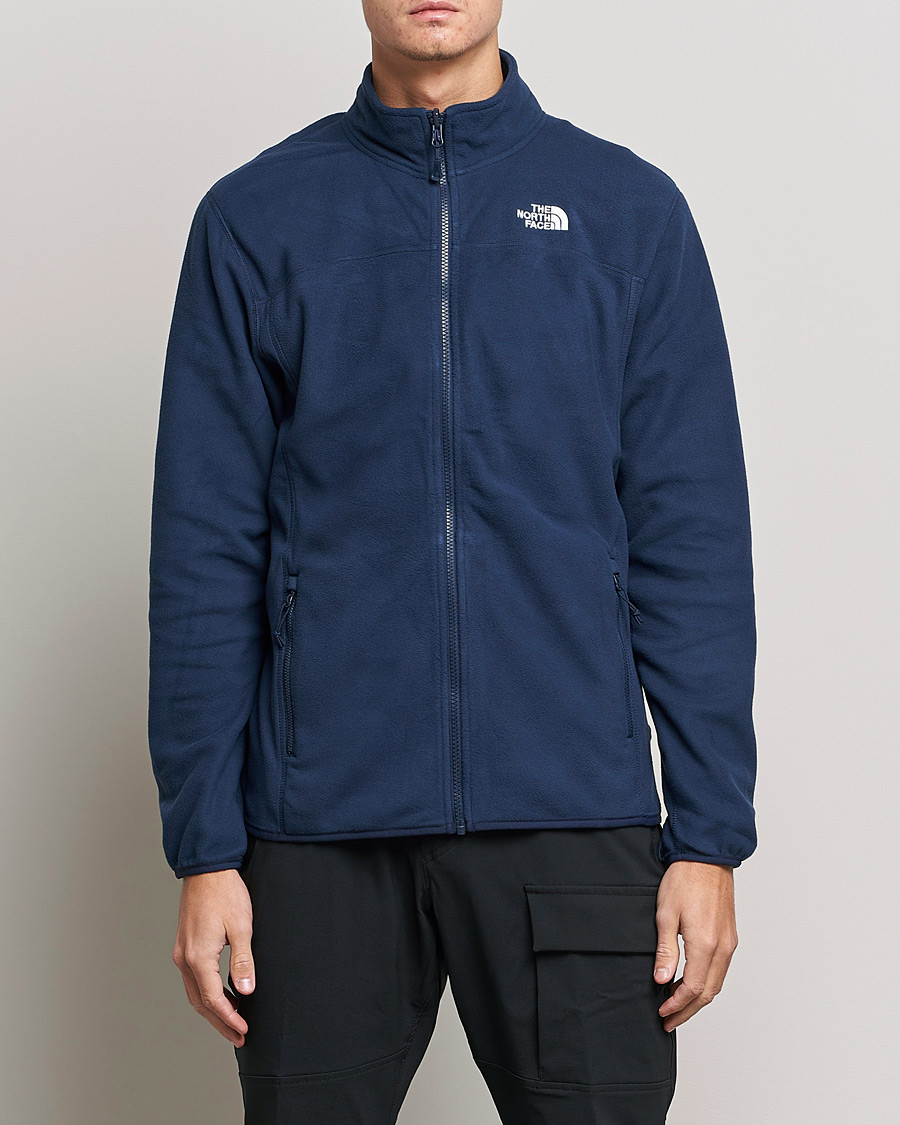Men | Sweaters & Knitwear | The North Face | 100 Glacier Full Zip Summit Navy