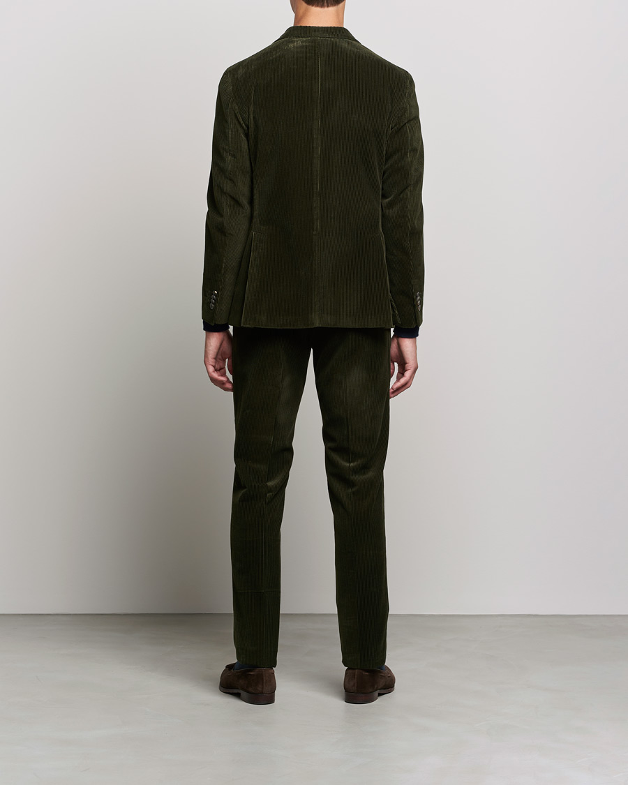Men | Suits | Boglioli | K Jacket Wale Corduroy Suit Forest Green