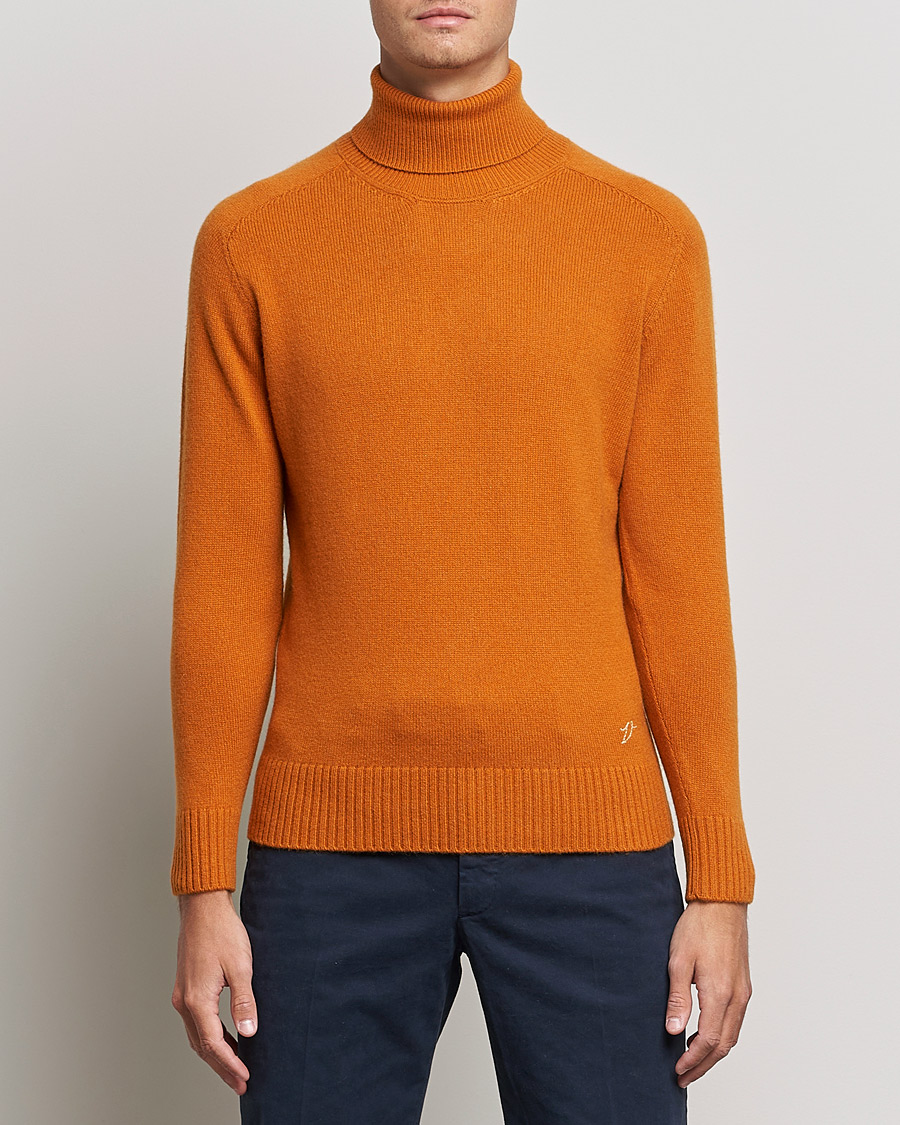 Men | Sweaters & Knitwear | Valstar | Cariaggi Cashmere Rollneck Orange