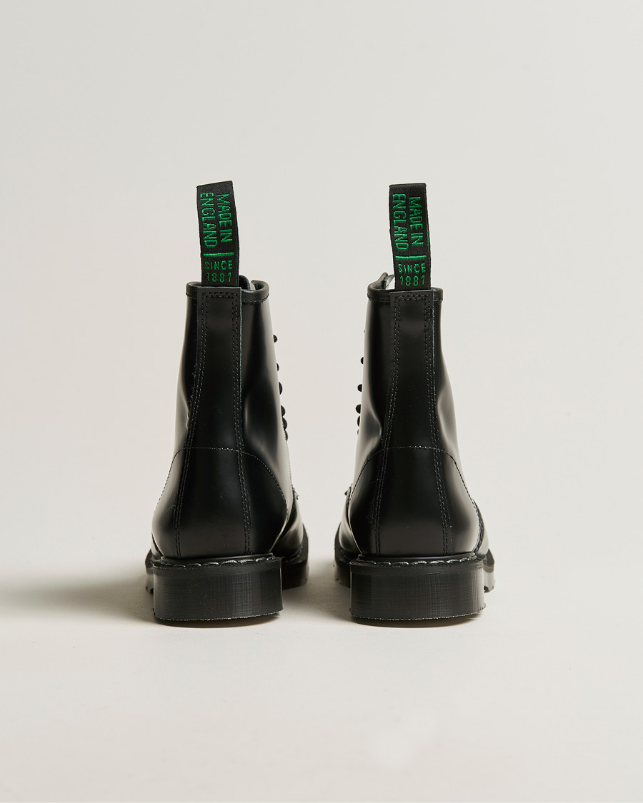 Men | Boots | Solovair | 8 Eye Derby Boot Black Shine