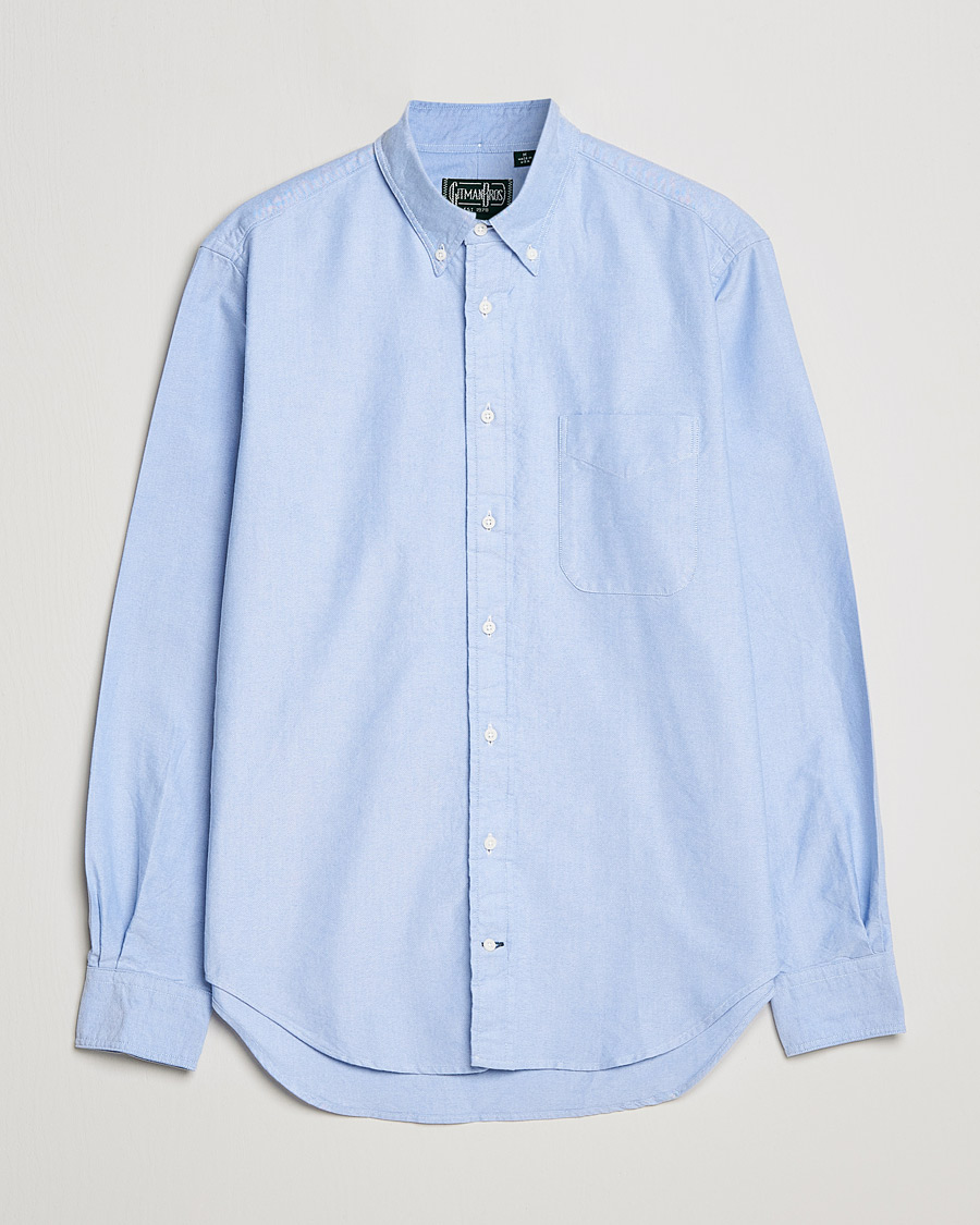 Men | Shirts | Gitman Vintage | Button Down Oxford Shirt Light Blue