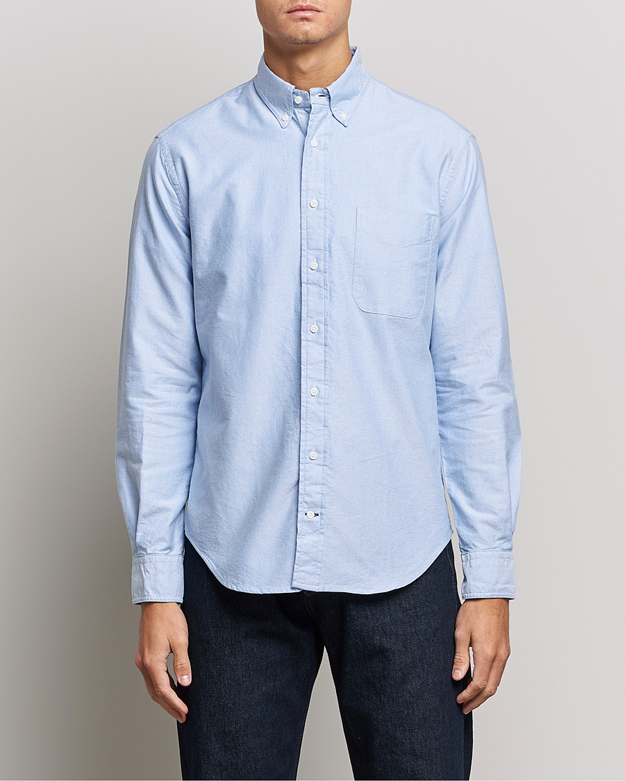Men | Shirts | Gitman Vintage | Button Down Oxford Shirt Light Blue