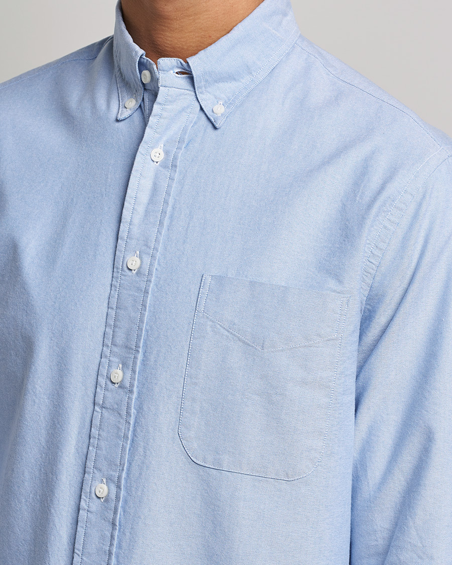 Men | Shirts | Gitman Vintage | Button Down Oxford Shirt Light Blue