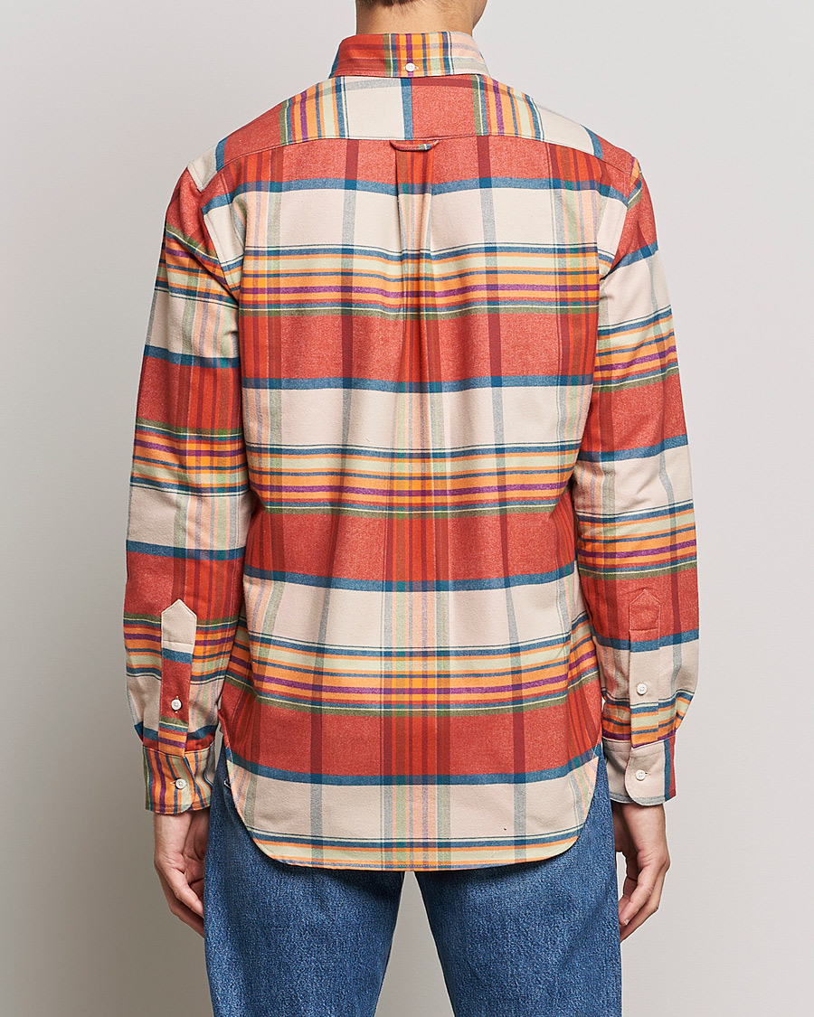 Men | Shirts | Gitman Vintage | Button Down Sunrise Flannel Shirt Sunrise
