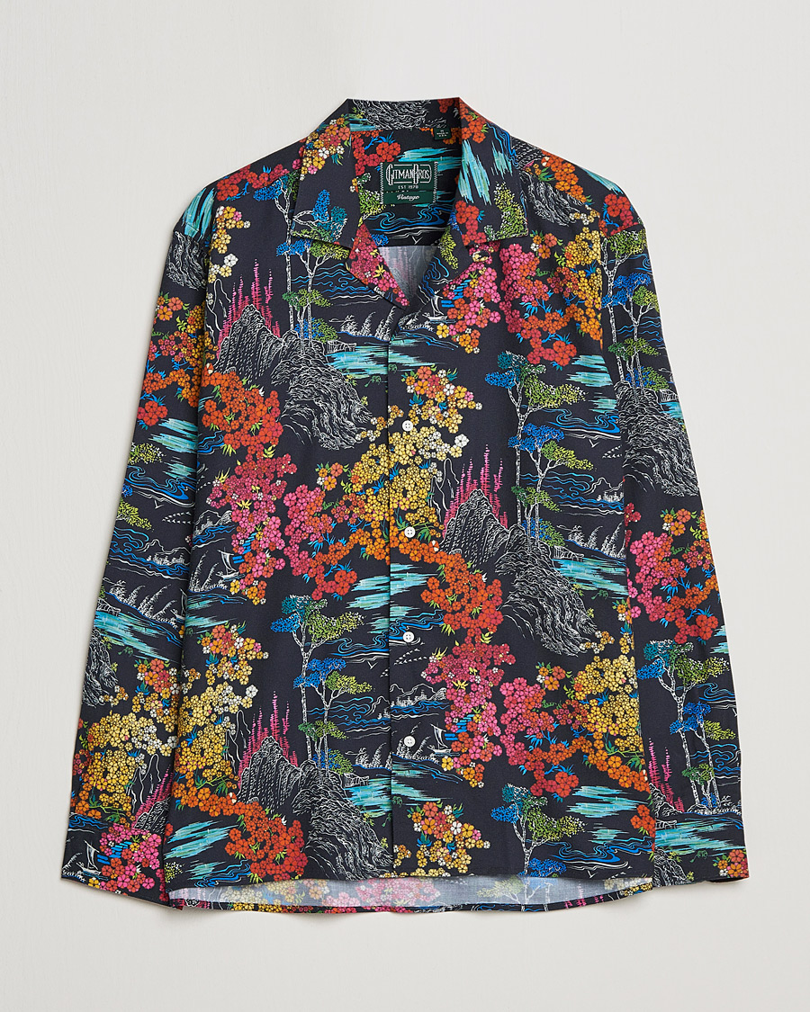 Men | Shirts | Gitman Vintage | Japanese Winter Garden Camp Shirt Multicolor