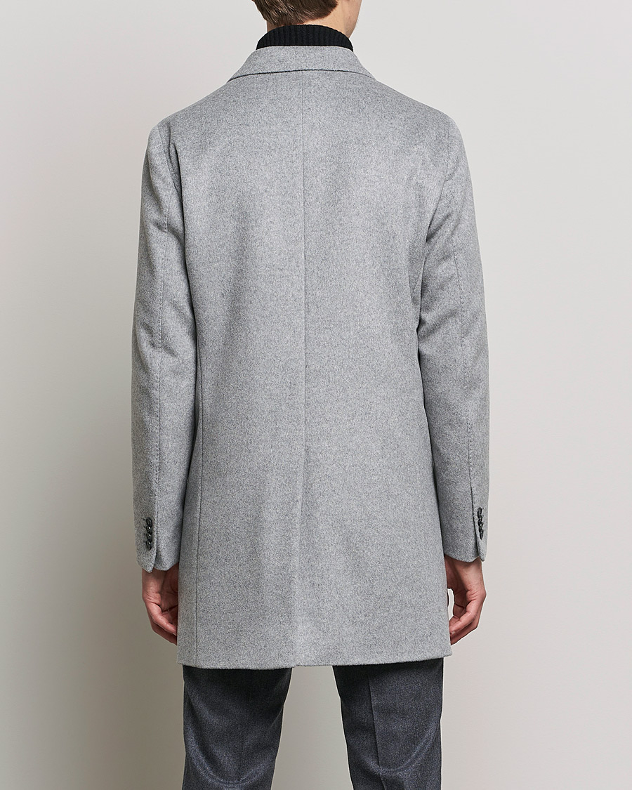 Men | Coats & Jackets | Oscar Jacobson | Storvik Wool/Cashmere Coat Light Grey