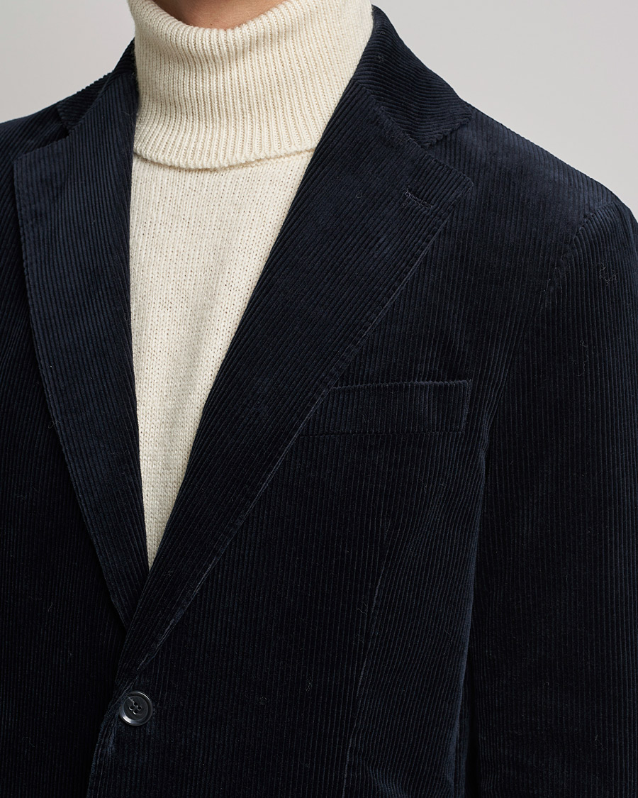 Men | Blazers | Oscar Jacobson | Ferry Soft Cord Blazer Navy