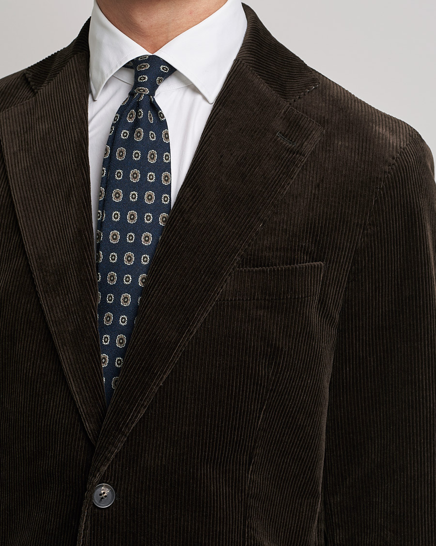 Men | Blazers | Oscar Jacobson | Ferry Soft Cord Blazer Brown