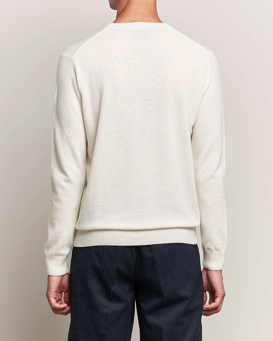 Men | Sweaters & Knitwear | Oscar Jacobson | Valter Wool/Cashmere Round Neck Creme