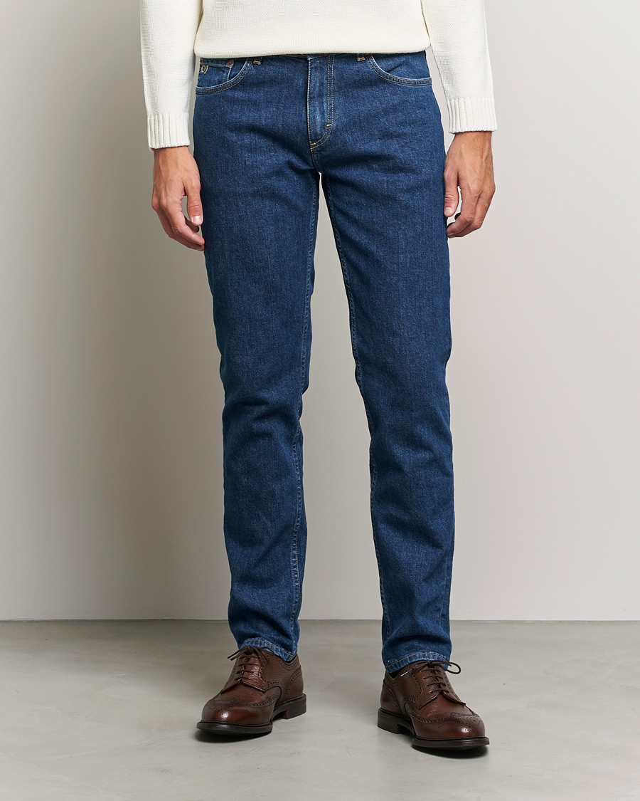 Men | Jeans | Oscar Jacobson | Albert Cotton Stretch Jeans Thunder