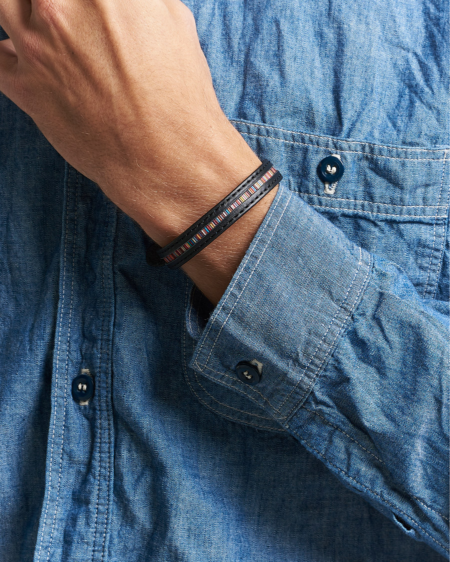 Men | Paul Smith Leather Bracelet Black | Paul Smith | Leather Bracelet Black