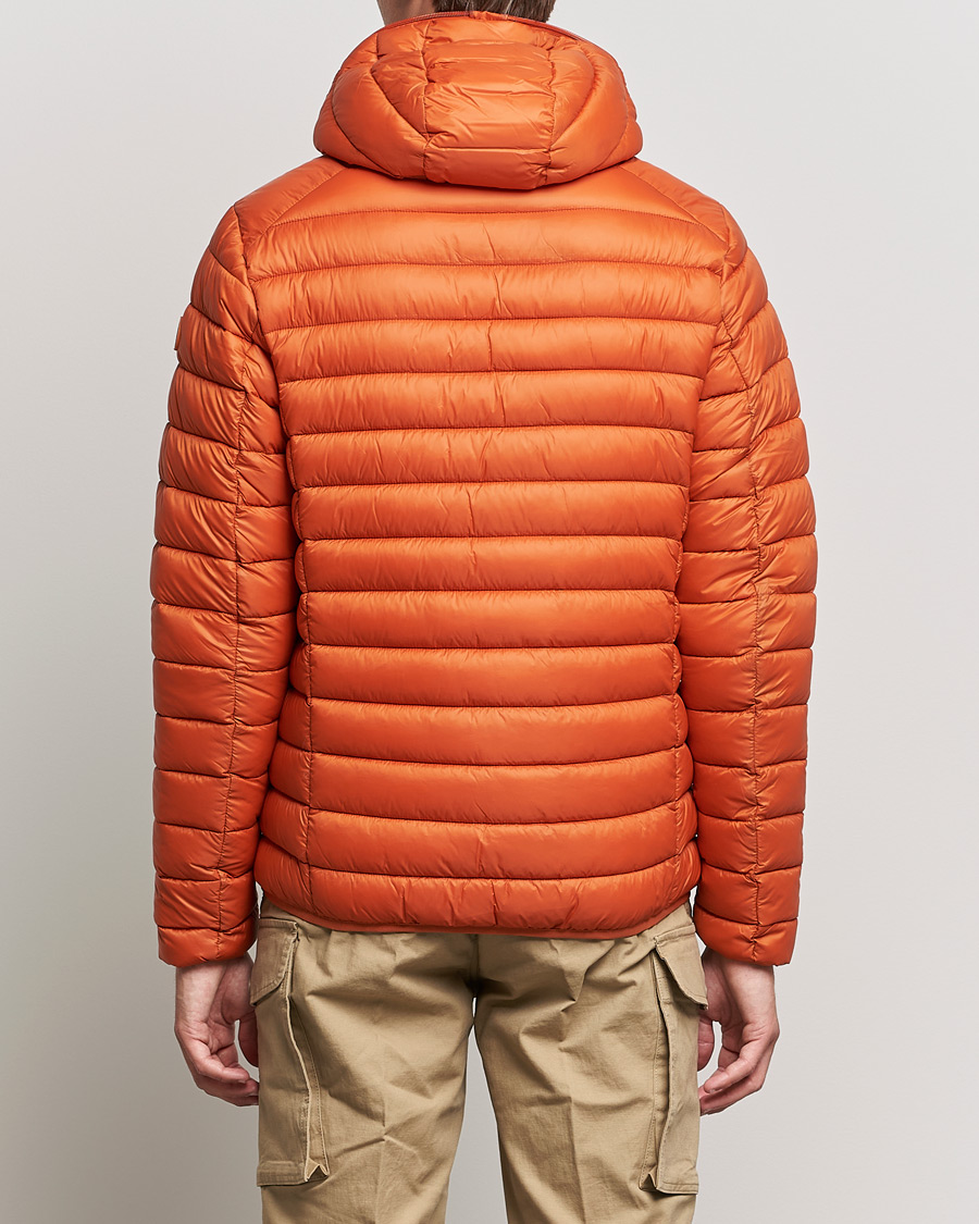 Men | Coats & Jackets | Save The Duck | Donald Lightweight Padded Hooded Jacket Ginger Orange S