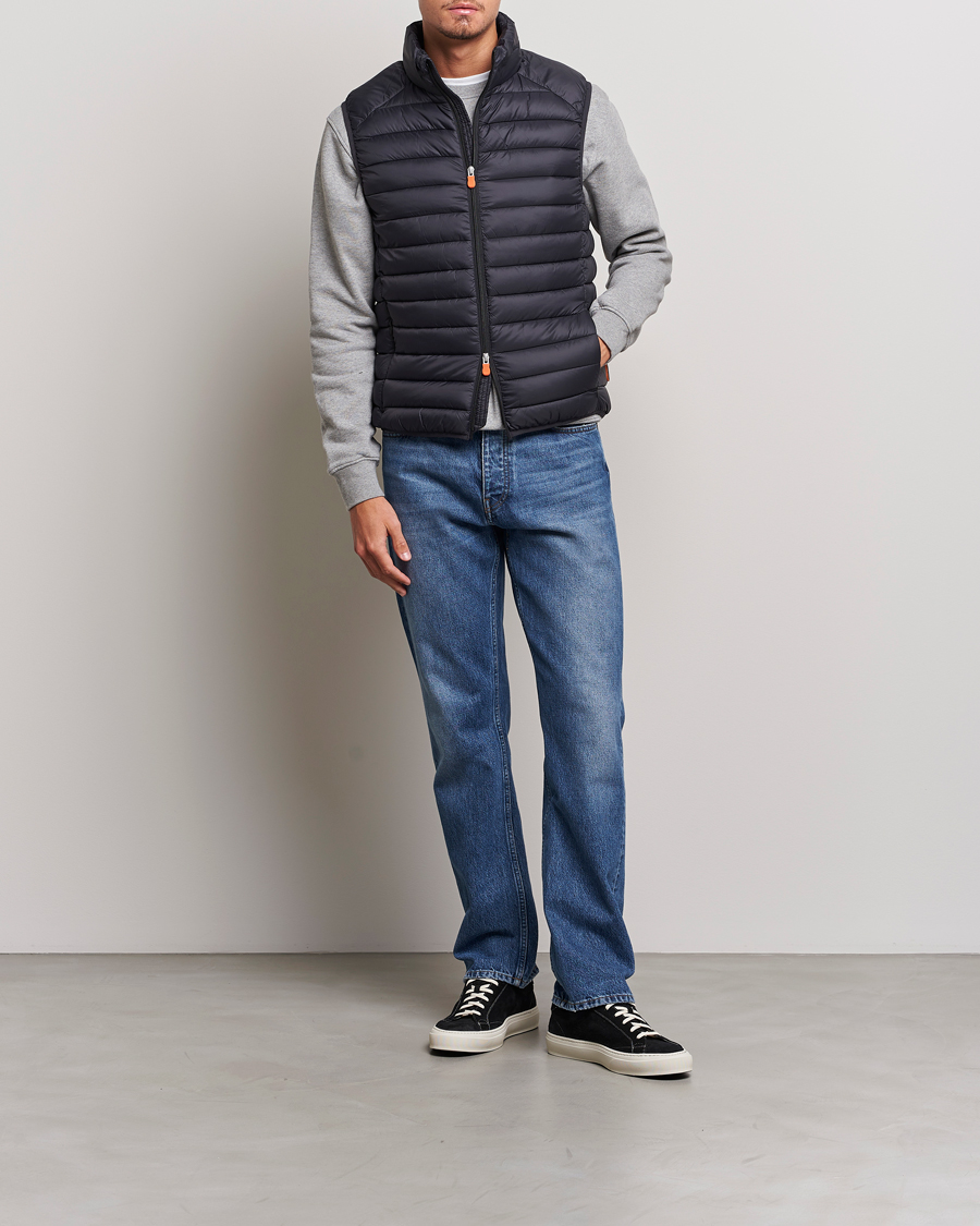 Men | Coats & Jackets | Save The Duck | Adam Lightweight Padded Vest Black