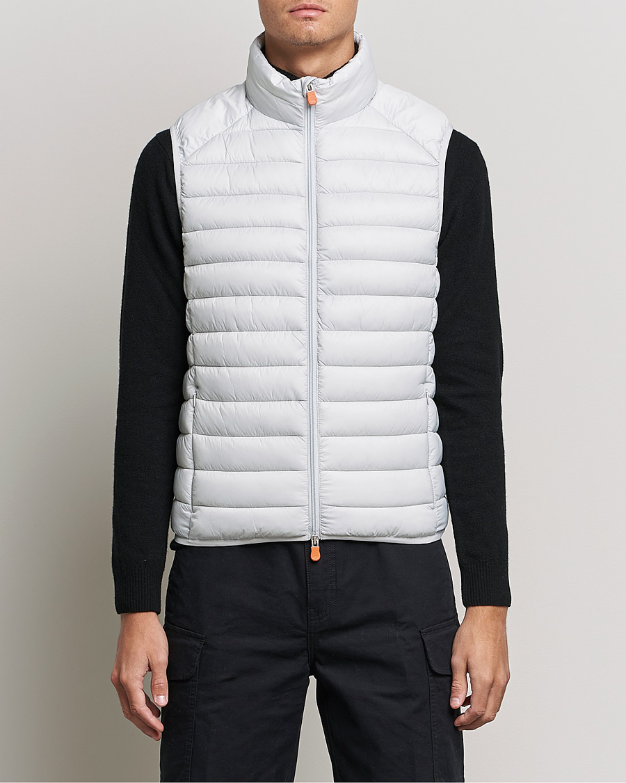 Men | Coats & Jackets | Save The Duck | Adam Lightweight Padded Vest Frozen Grey
