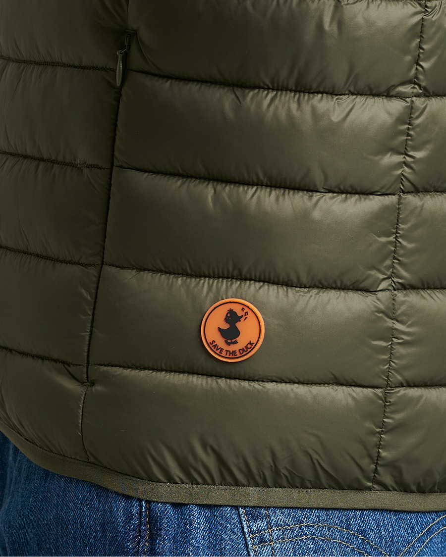 Men | Coats & Jackets | Save The Duck | Adam Lightweight Padded Vest Laurel Green