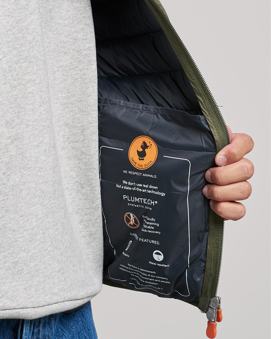 Men | Coats & Jackets | Save The Duck | Adam Lightweight Padded Vest Laurel Green