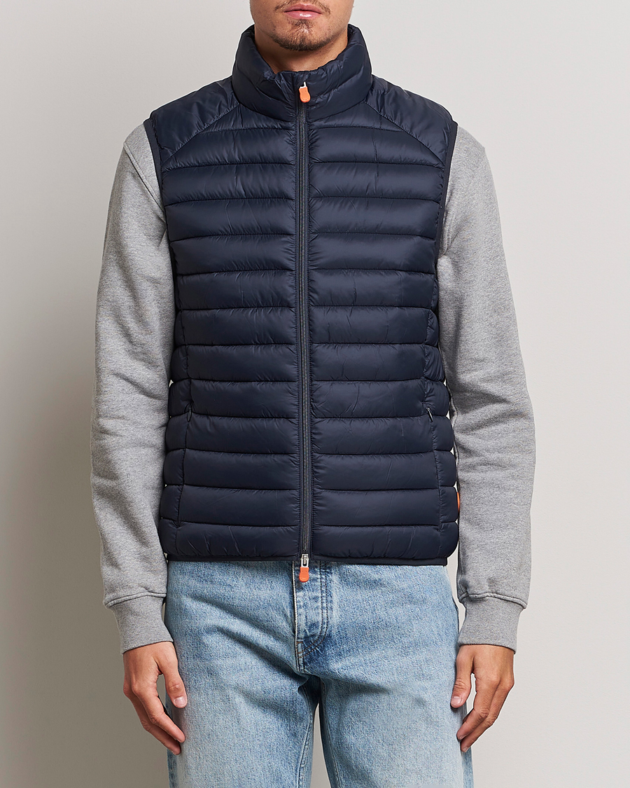 Men | Gilets | Save The Duck | Adam Lightweight Padded Vest Blue Black