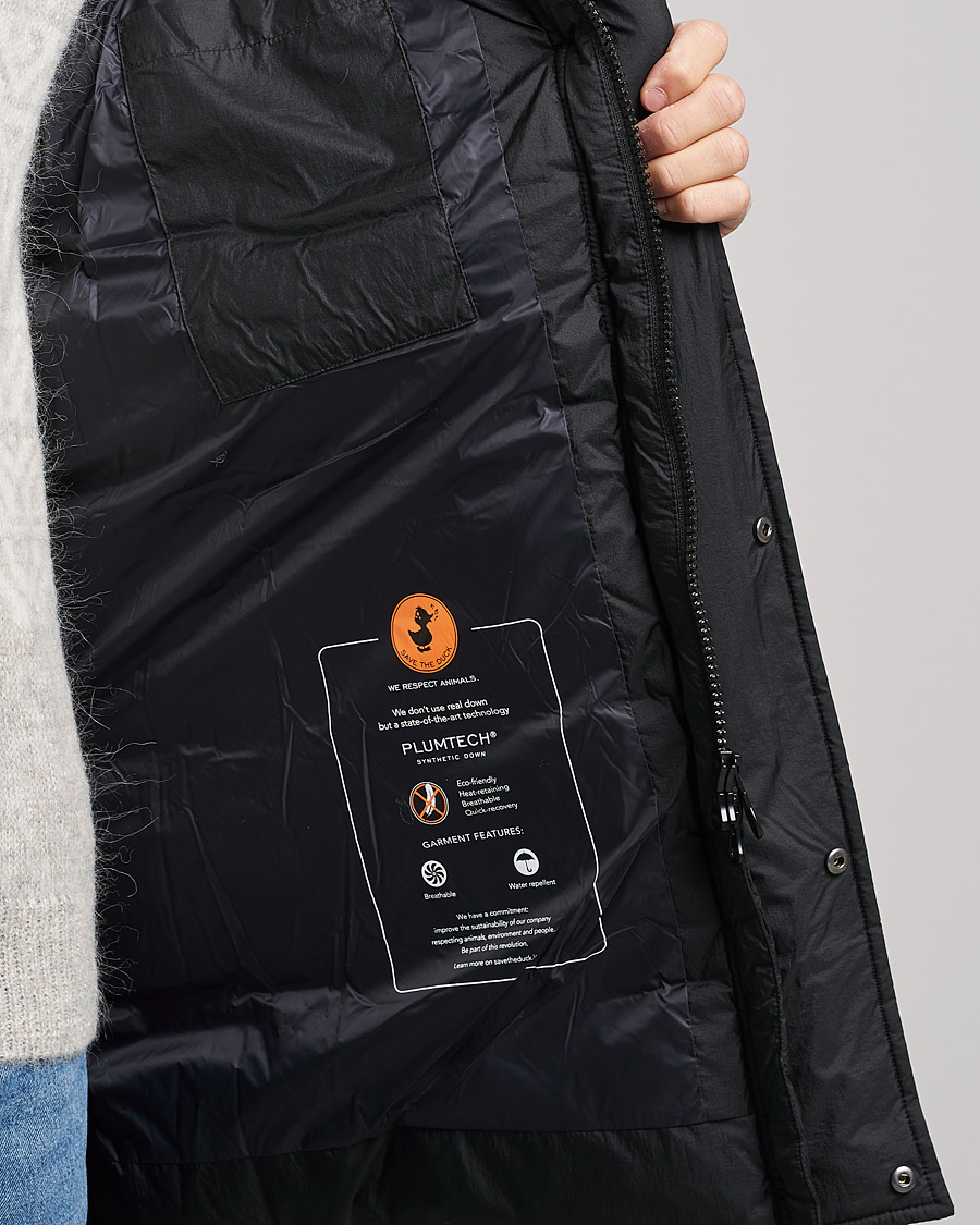 Men | Coats & Jackets | Save The Duck | Jeremy Crinkle Nylon Parka Black