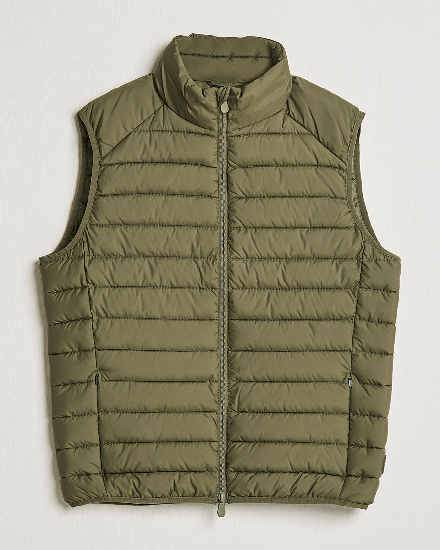 Men | Gilets | Save The Duck | Liam Matt Lightweight Vest Laurel Green