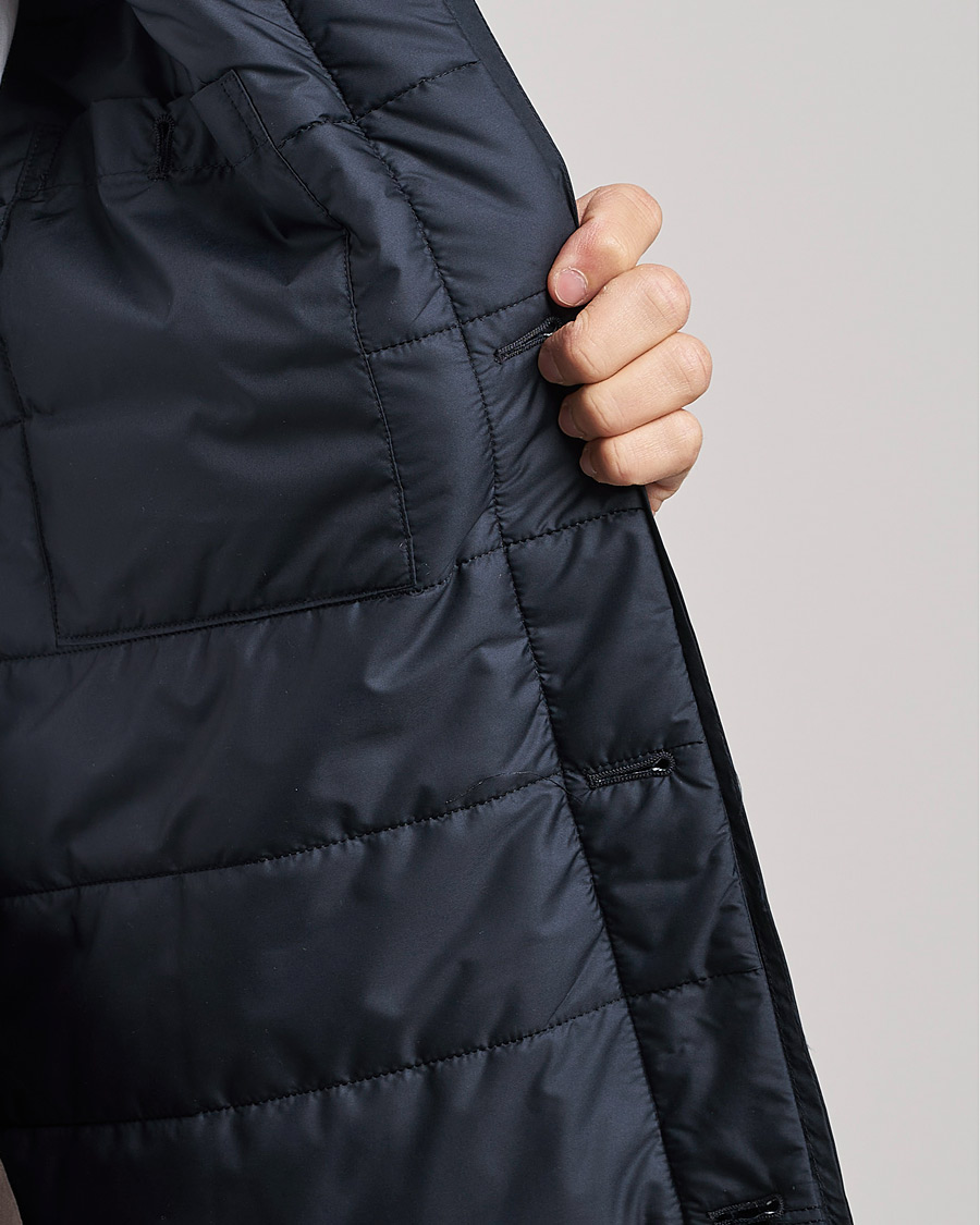 Men | Coats & Jackets | Sunspel | Recycled Polyester Padded Coat Navy