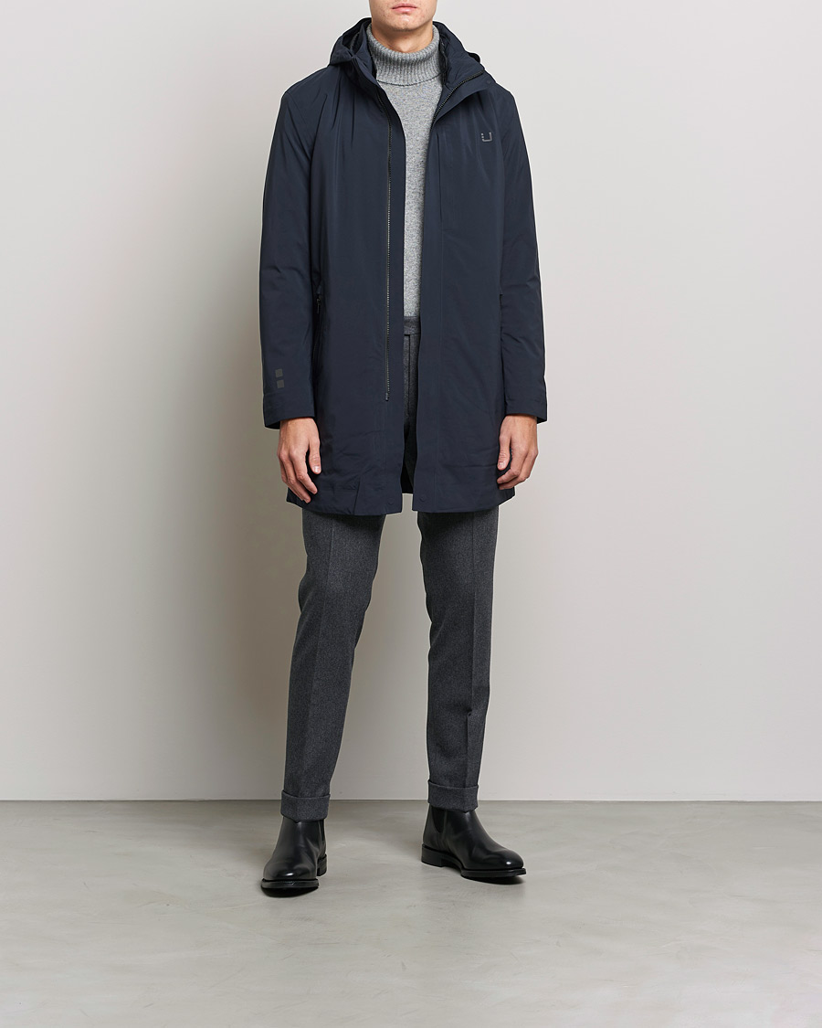 Men | Coats & Jackets | UBR | Black Storm Coat Navy