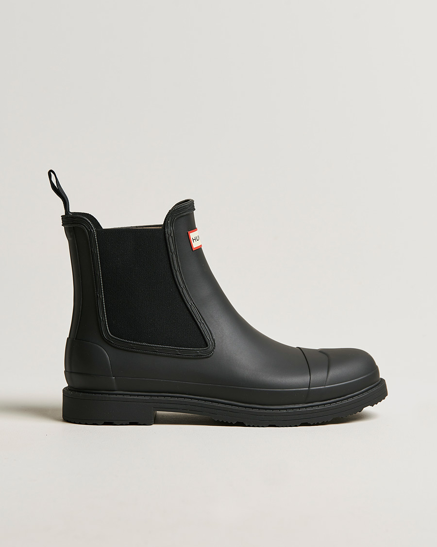 Men | Overshoes & Rubber boots | Hunter Boots | Hunter Commando Chelsea Boot Black