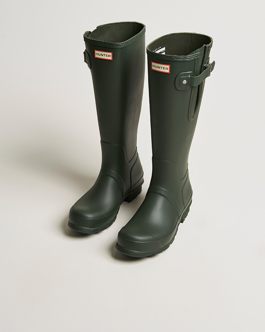 Men | Overshoes & Rubber boots | Hunter Boots | Hunter Original Tall Side Adjustable Boot Dark Olive