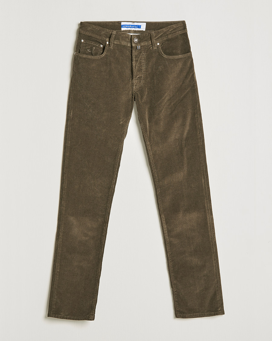 Men | Trousers | Jacob Cohën | Bard 5-Pocket Corduroy Trousers Brown