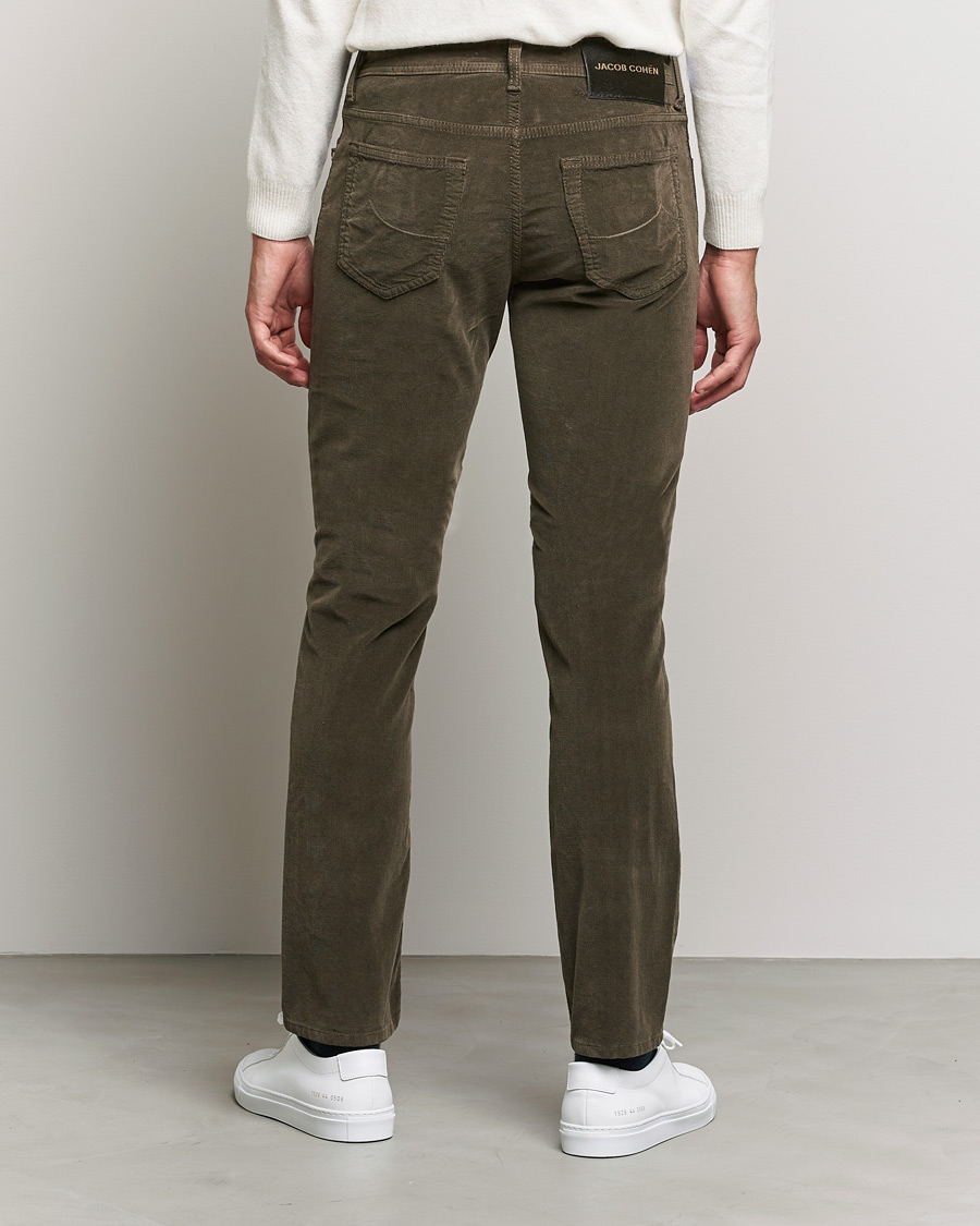 Men | Trousers | Jacob Cohën | Bard 5-Pocket Corduroy Trousers Brown