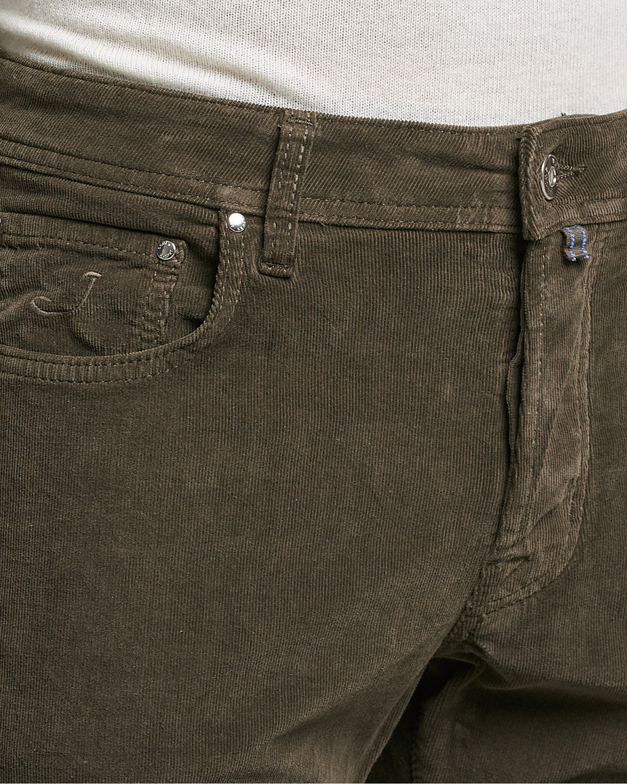 Men | Trousers | Jacob Cohën | Bard 5-Pocket Corduroy Trousers Brown