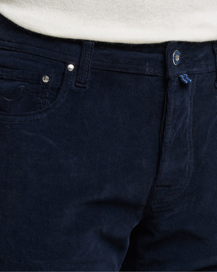 Men | Trousers | Jacob Cohën | Bard 5-Pocket Corduroy Trousers Navy