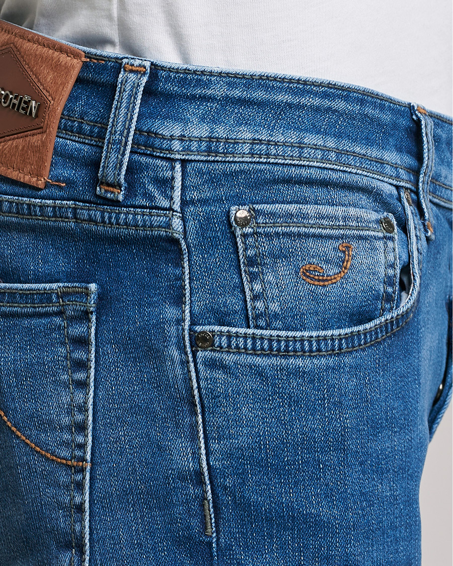 Men | Jeans | Jacob Cohën | Nick Slim Fit Stretch Jeans Light Blue