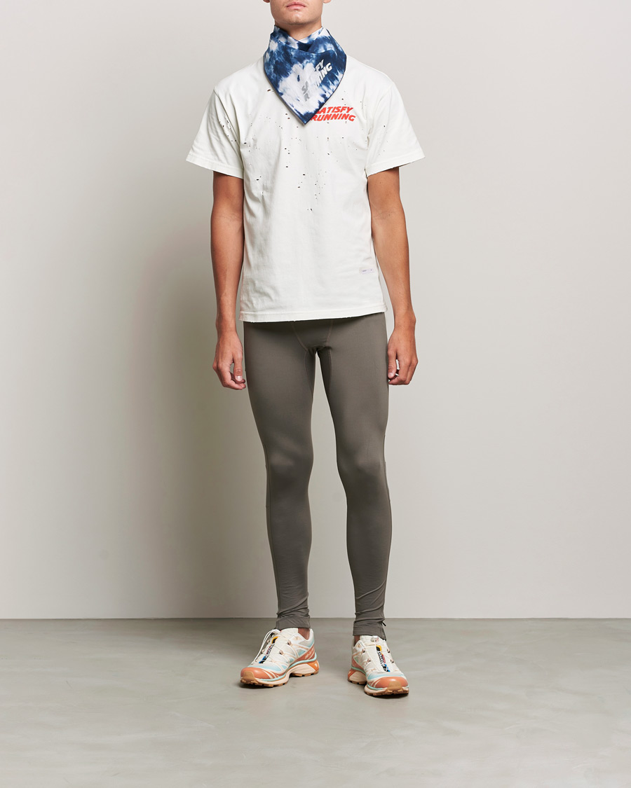 Men | T-Shirts | Satisfy | MothTech Distressed T-Shirt Off White