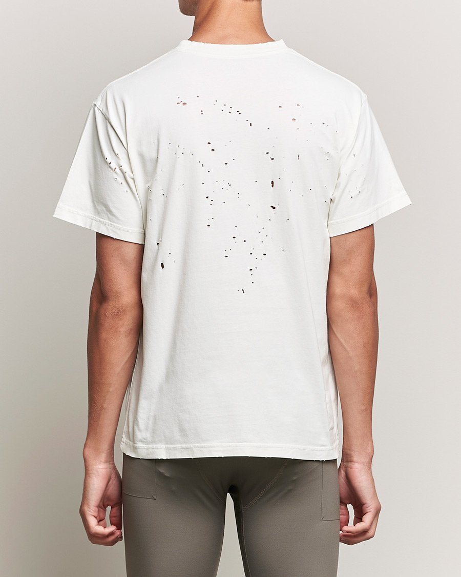 Men | T-Shirts | Satisfy | MothTech Distressed T-Shirt Off White