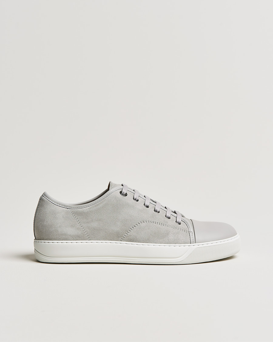 Men | Lanvin Nappa Cap Toe Sneaker Light Grey | Lanvin | Nappa Cap Toe Sneaker Light Grey