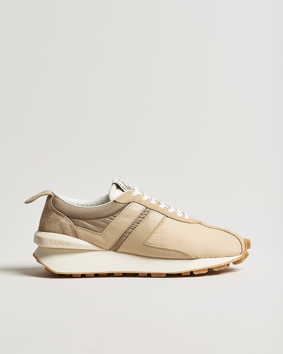 Men | Lanvin Bumpr Running Sneakers Ecru | Lanvin | Bumpr Running Sneakers Ecru