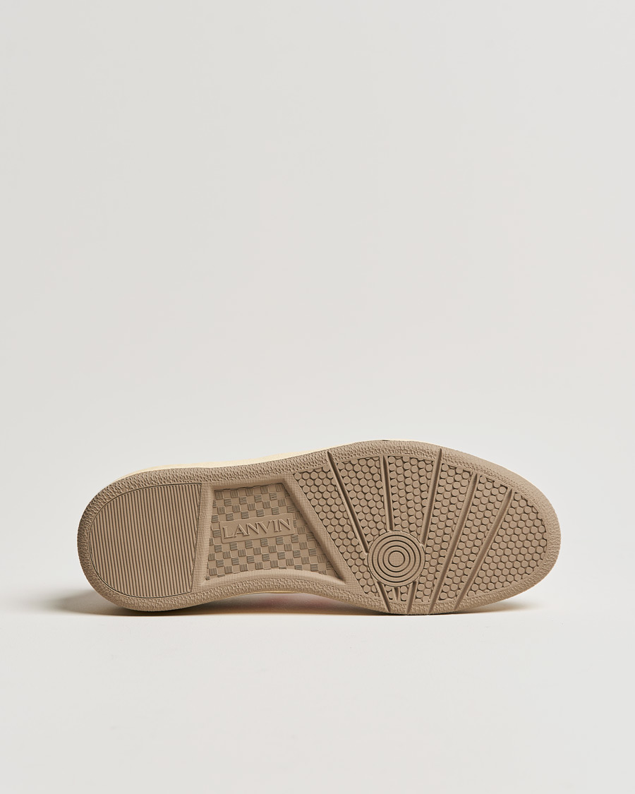 Men | Lanvin Clay Low Top Sneakers White/Orange | Lanvin | Clay Low Top Sneakers White/Orange