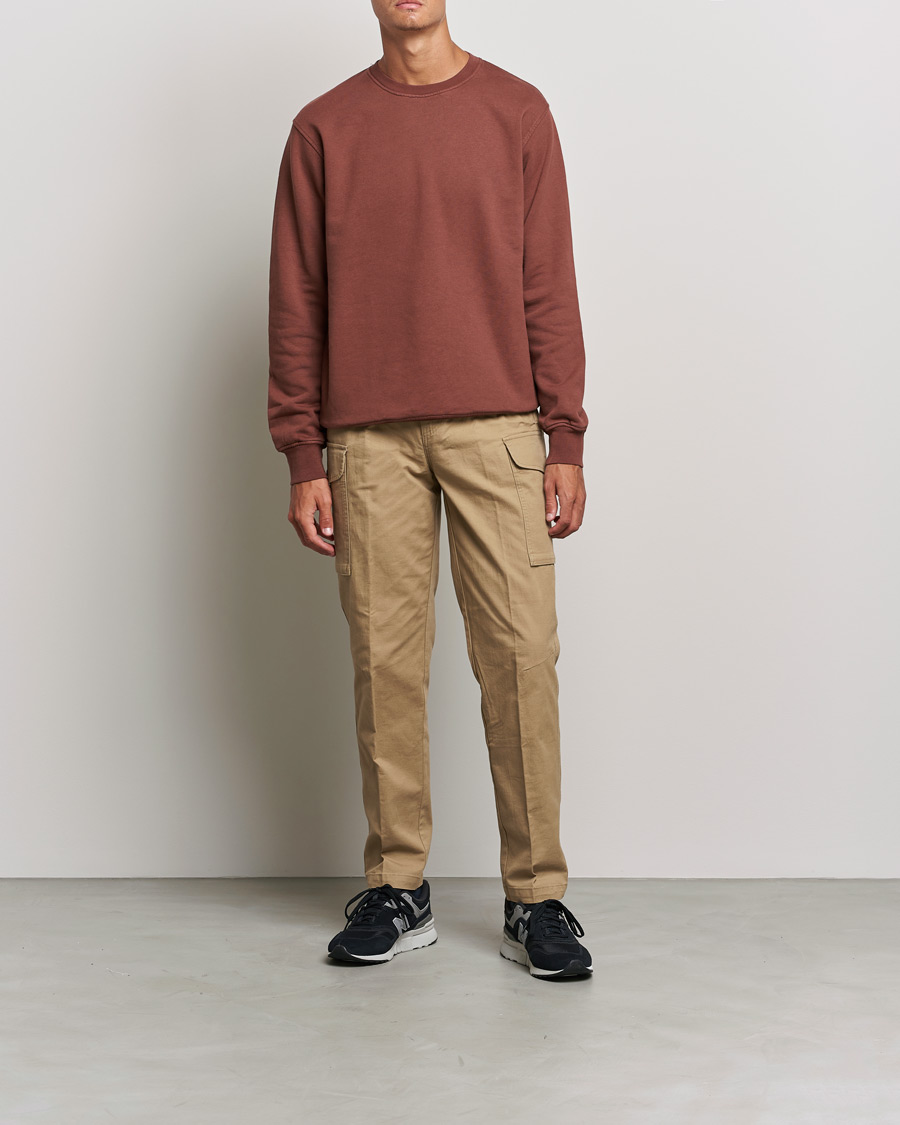 Men | Sweaters & Knitwear | Colorful Standard | Classic Organic Crew Neck Sweat Cinnamon Brown