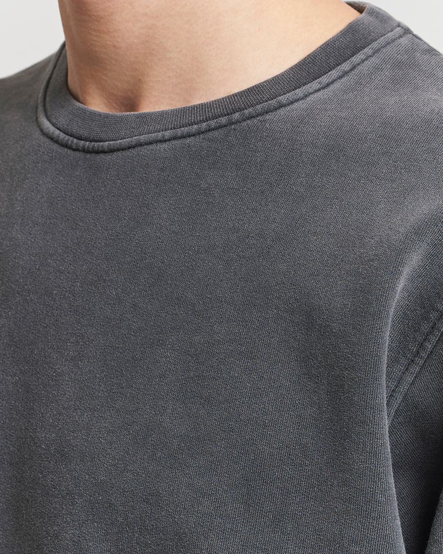 Men | Sweaters & Knitwear | Colorful Standard | Classic Organic Crew Neck Sweat Faded Black