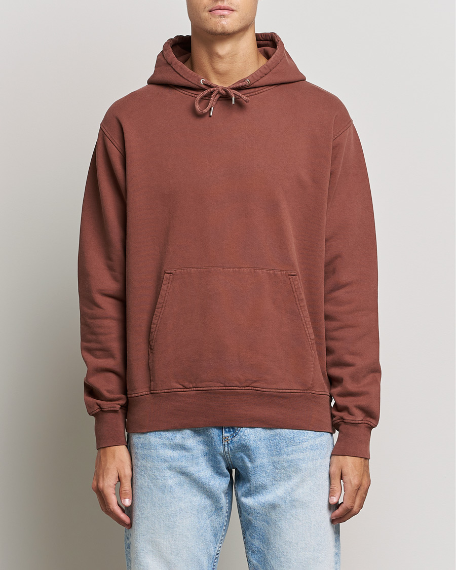 Men | Sweaters & Knitwear | Colorful Standard | Classic Organic Hood Cinnamon Brown