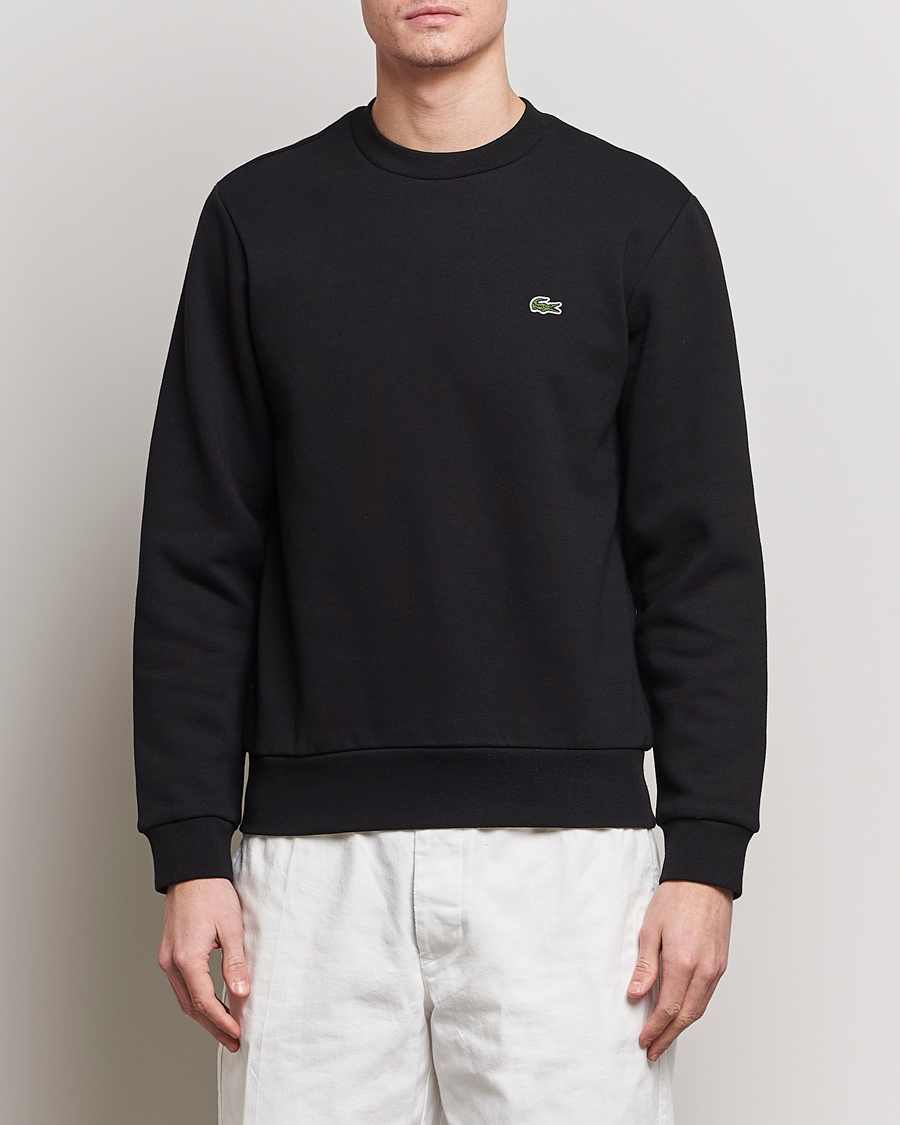 Men | Sweaters & Knitwear | Lacoste | Crew Neck Sweatshirt Black